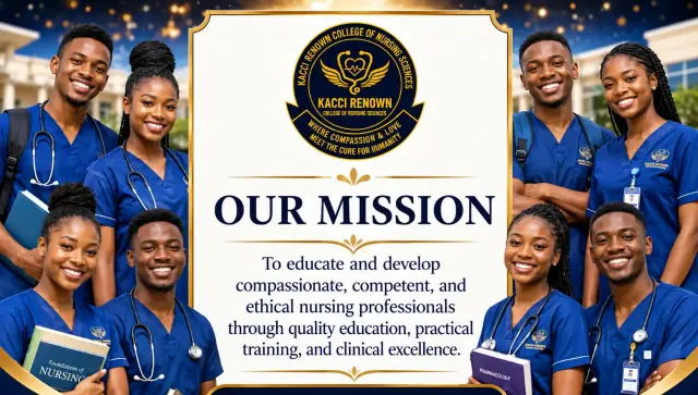 Our Mission: to educate and develop compassionate, competent, and ethical nursing professionals through quality education, practical training, and clinical excellence.